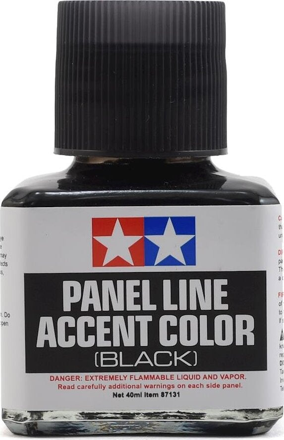 Tamiya Panel Line Accent Color (Black) (40ml)